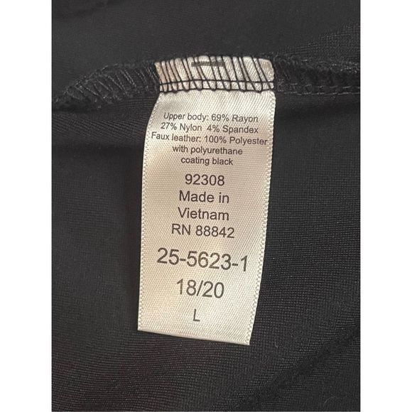 Roaman’s faux leather pants 18/20 black women’s - Picture 8 of 8